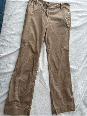 Manhattan Denim Chino Straight Leg Pants Brown Size 8 Tall